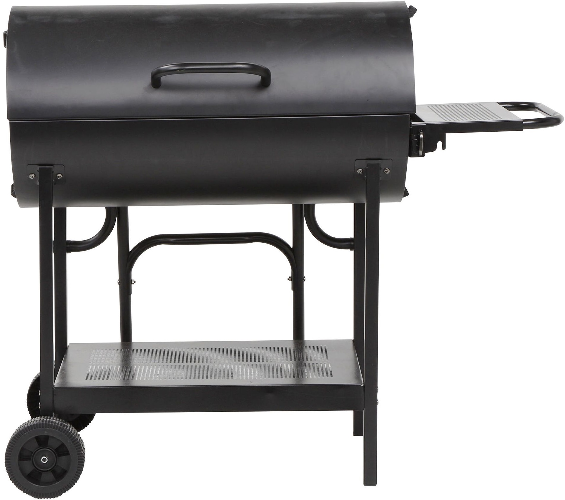NEW Tesco Double Sided Oil Drum BBQ Charcoal Barbecue - Black